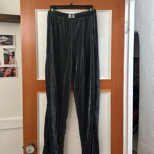 Gorgeous silky and sparkly navy blue pj pants NWT